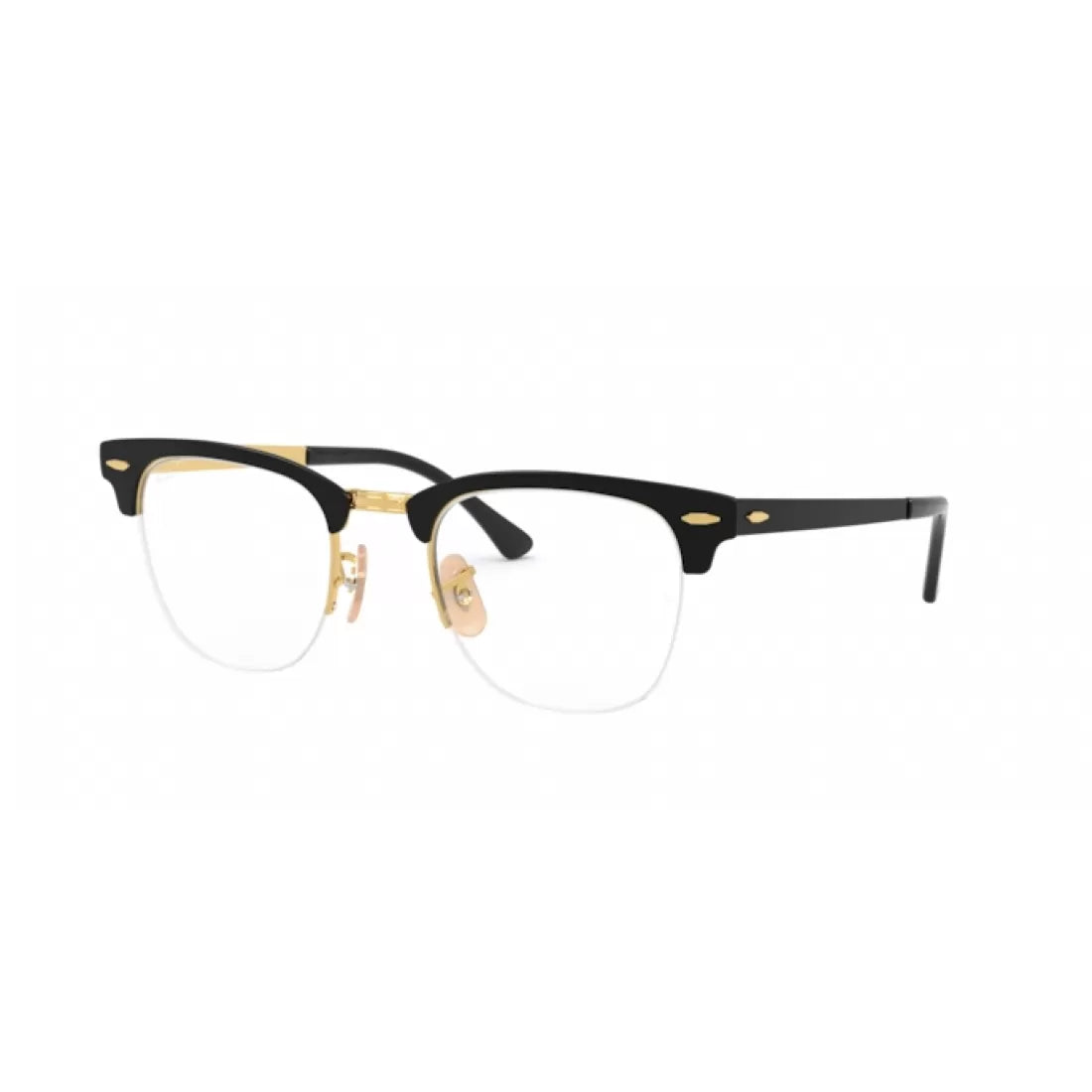 UNISEX EYEGLASSES RAY-BAN RX 3716VM CLUBMASTER METAL 2890 GOLD TOP BLACK 