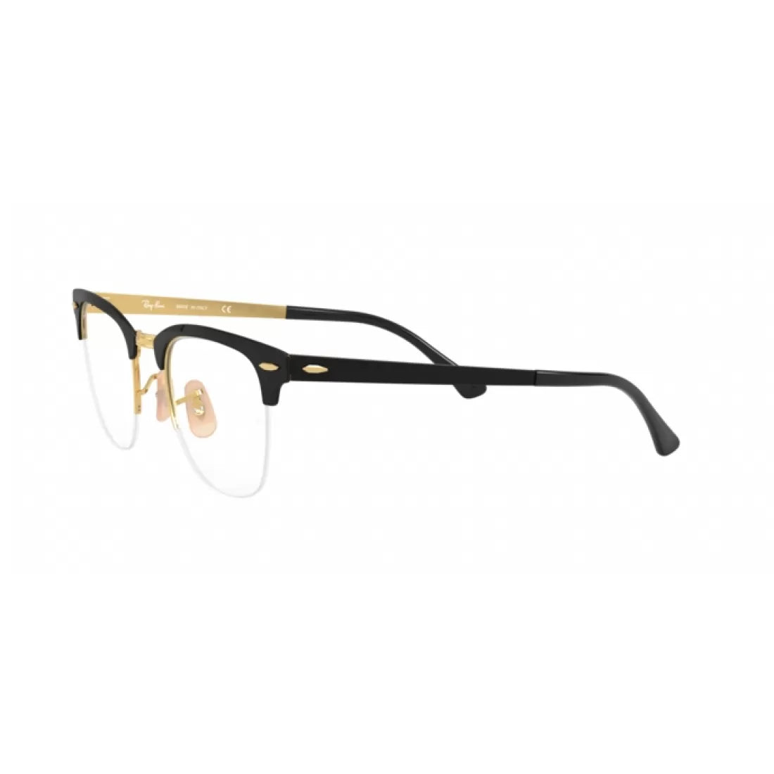 UNISEX EYEGLASSES RAY-BAN RX 3716VM CLUBMASTER METAL 2890 GOLD TOP BLACK 