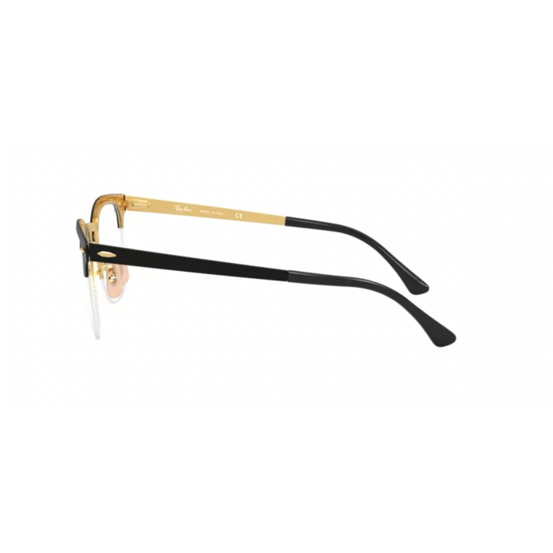 UNISEX EYEGLASSES RAY-BAN RX 3716VM CLUBMASTER METAL 2890 GOLD TOP BLACK 