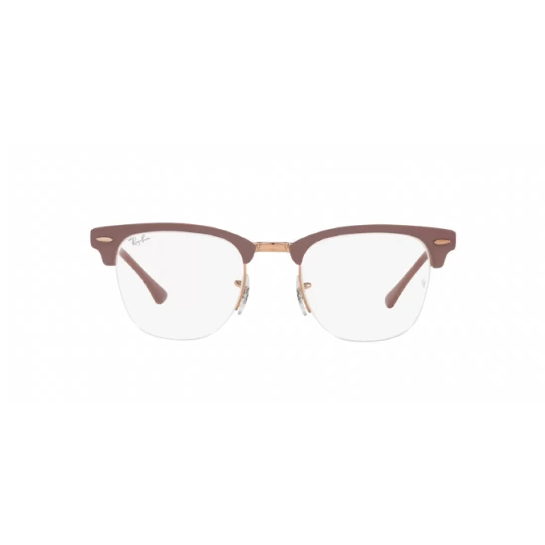 UNISEX EYEGLASSES RAY-BAN RX 3716VM CLUBMASTER METAL 2973 LIGHT BROWN ON COPPER 