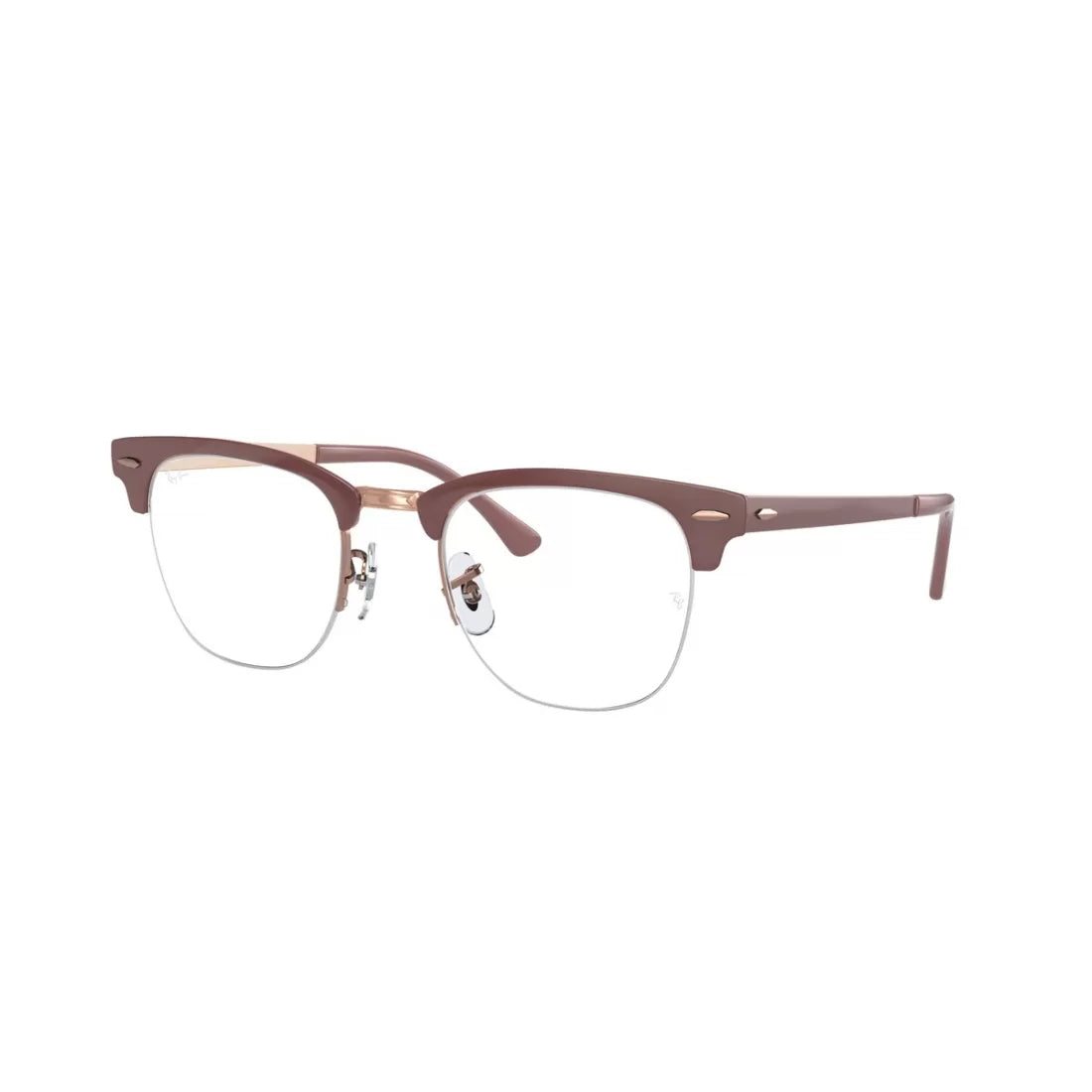 UNISEX EYEGLASSES RAY-BAN RX 3716VM CLUBMASTER METAL 2973 LIGHT BROWN ON COPPER 