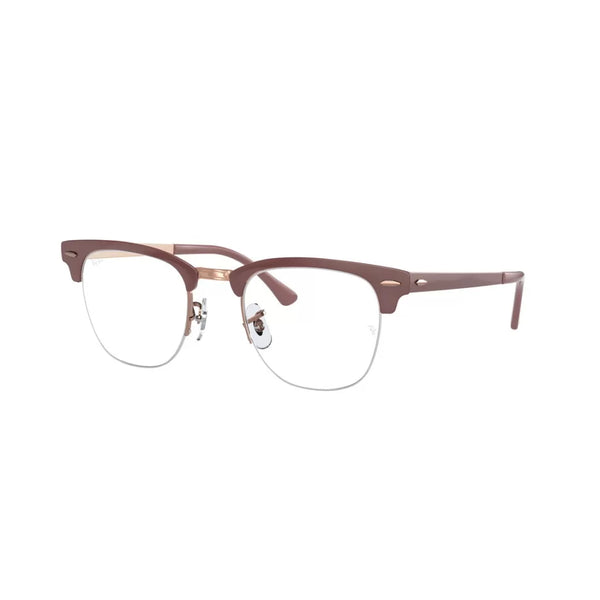 OCCHIALE DA VISTA UNISEX RAY-BAN RX 3716VM CLUBMASTER METAL 2973 MARRONE CHIARO SU RAME