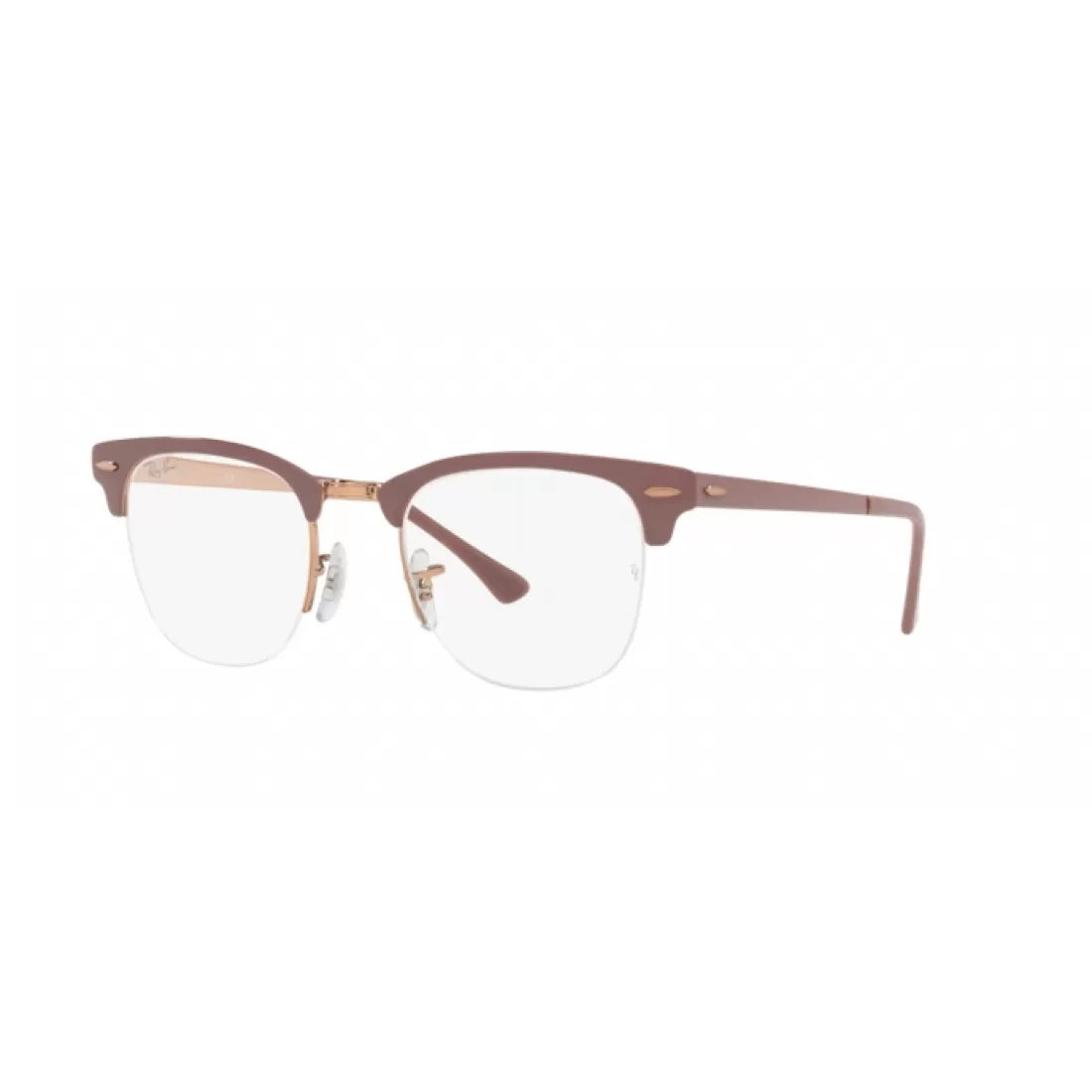 UNISEX EYEGLASSES RAY-BAN RX 3716VM CLUBMASTER METAL 2973 LIGHT BROWN ON COPPER 
