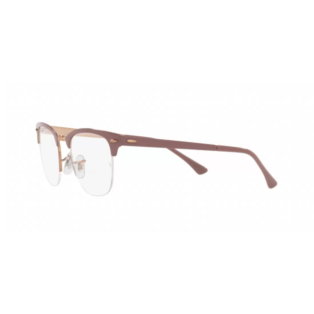 UNISEX EYEGLASSES RAY-BAN RX 3716VM CLUBMASTER METAL 2973 LIGHT BROWN ON COPPER 