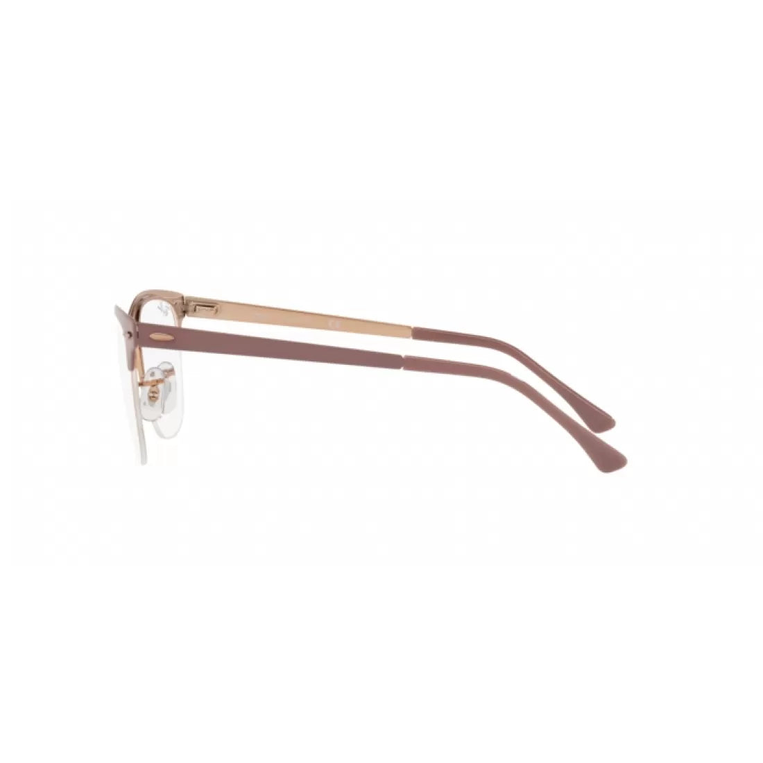 UNISEX EYEGLASSES RAY-BAN RX 3716VM CLUBMASTER METAL 2973 LIGHT BROWN ON COPPER 