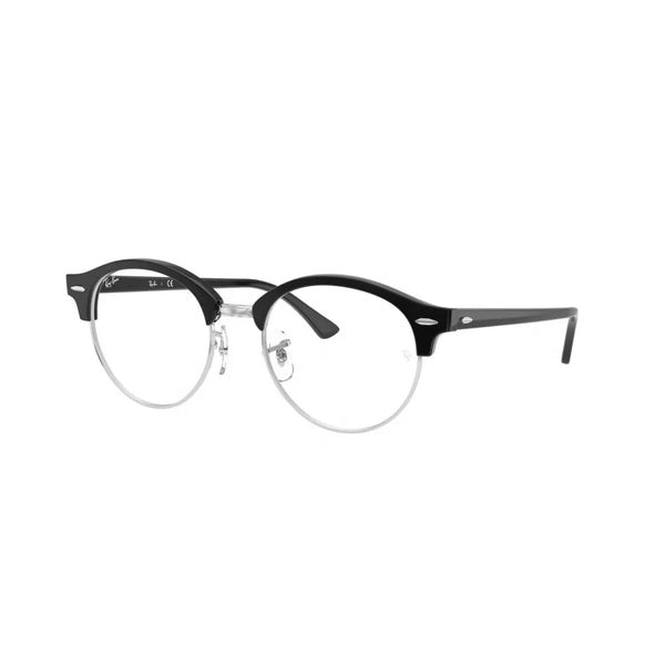 OCCHIALE DA VISTA UNISEX RAY-BAN RX 4246V CLUBROUND 2000 NERO LUCIDO CALIBRO 47