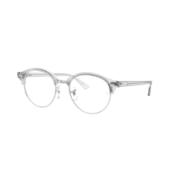 OCCHIALE DA VISTA UNISEX RAY-BAN RX 4246V CLUBROUND 2001 BIANCO TRASPARENTE CALIBRO 49