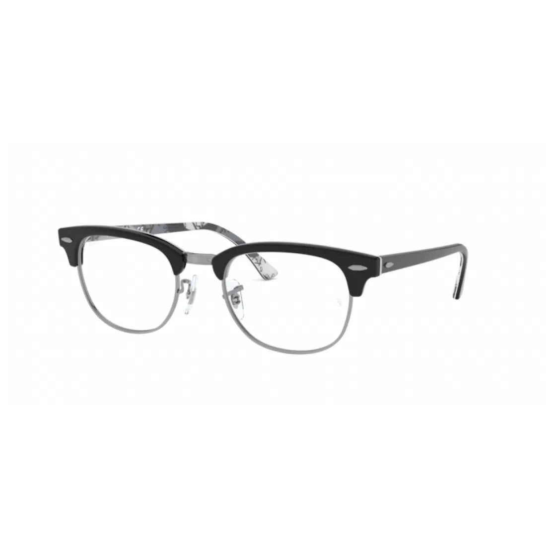 UNISEXRAY-BAN RX 5154 CLUBMASTER 5649 BLACK ON CAMOUFLAGE TEXTURE CALIBER 49 EYEGLASSES 