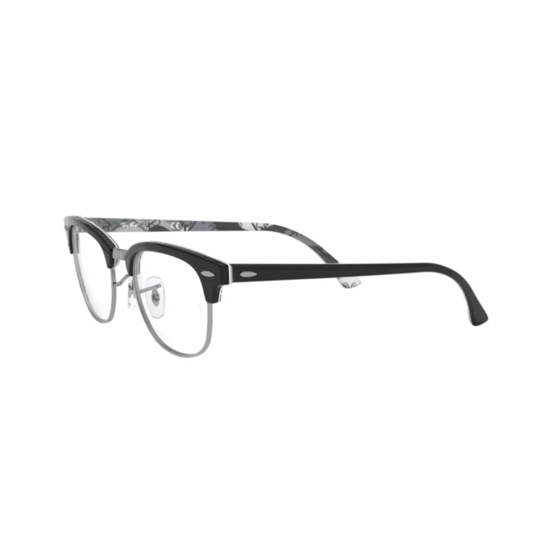 UNISEXRAY-BAN RX 5154 CLUBMASTER 5649 BLACK ON CAMOUFLAGE TEXTURE CALIBER 51 EYEGLASSES 
