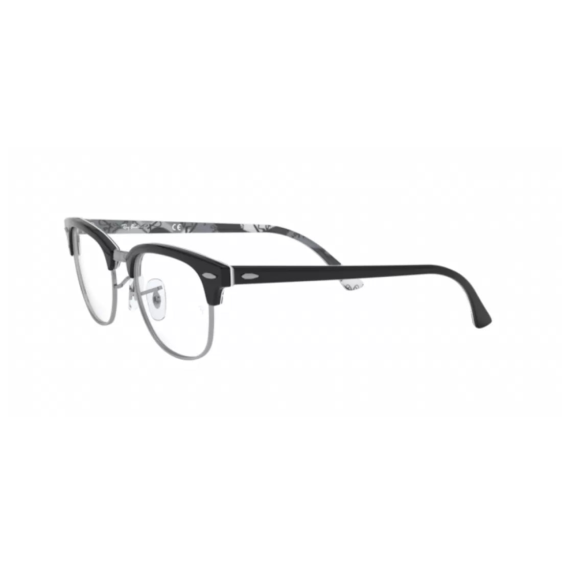 UNISEXRAY-BAN RX 5154 CLUBMASTER 5649 BLACK ON CAMOUFLAGE TEXTURE CALIBER 49 EYEGLASSES 