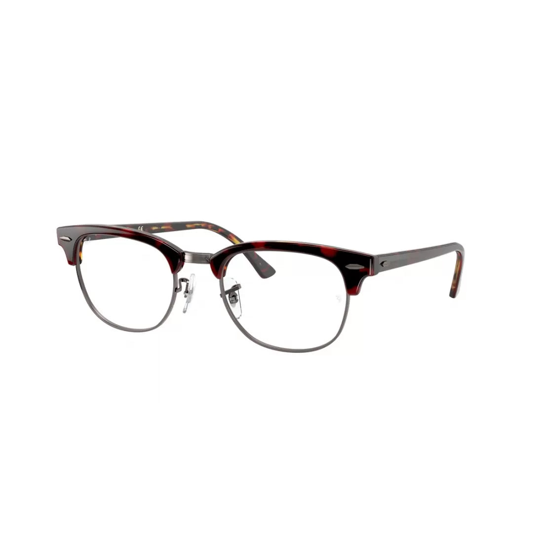 OCCHIALE DA VISTA UNISEX RAY-BAN RX 5154 CLUBMASTER 5911 TOP TRASP ROSSO SU HAVANAORANGE CALIBRO 51
