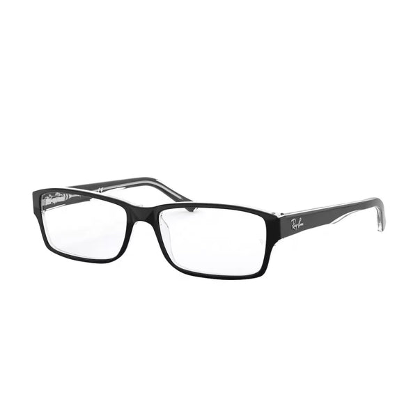 OCCHIALE DA VISTA UOMO RAY-BAN RX 5169 - 2034 NERO SUPERIORE SU TRASPARENTE CALIBRO 54