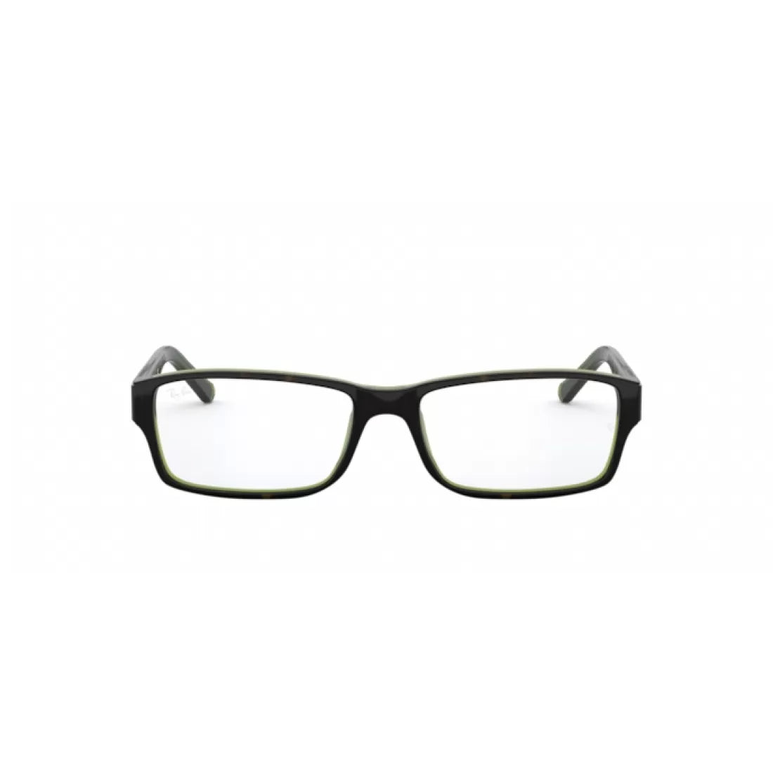 OCCHIALE DA VISTA UOMO RAY-BAN RX 5169 - 2383 CIMA HAVANA SU VERDE TRASPARENTE CALIBRO 54