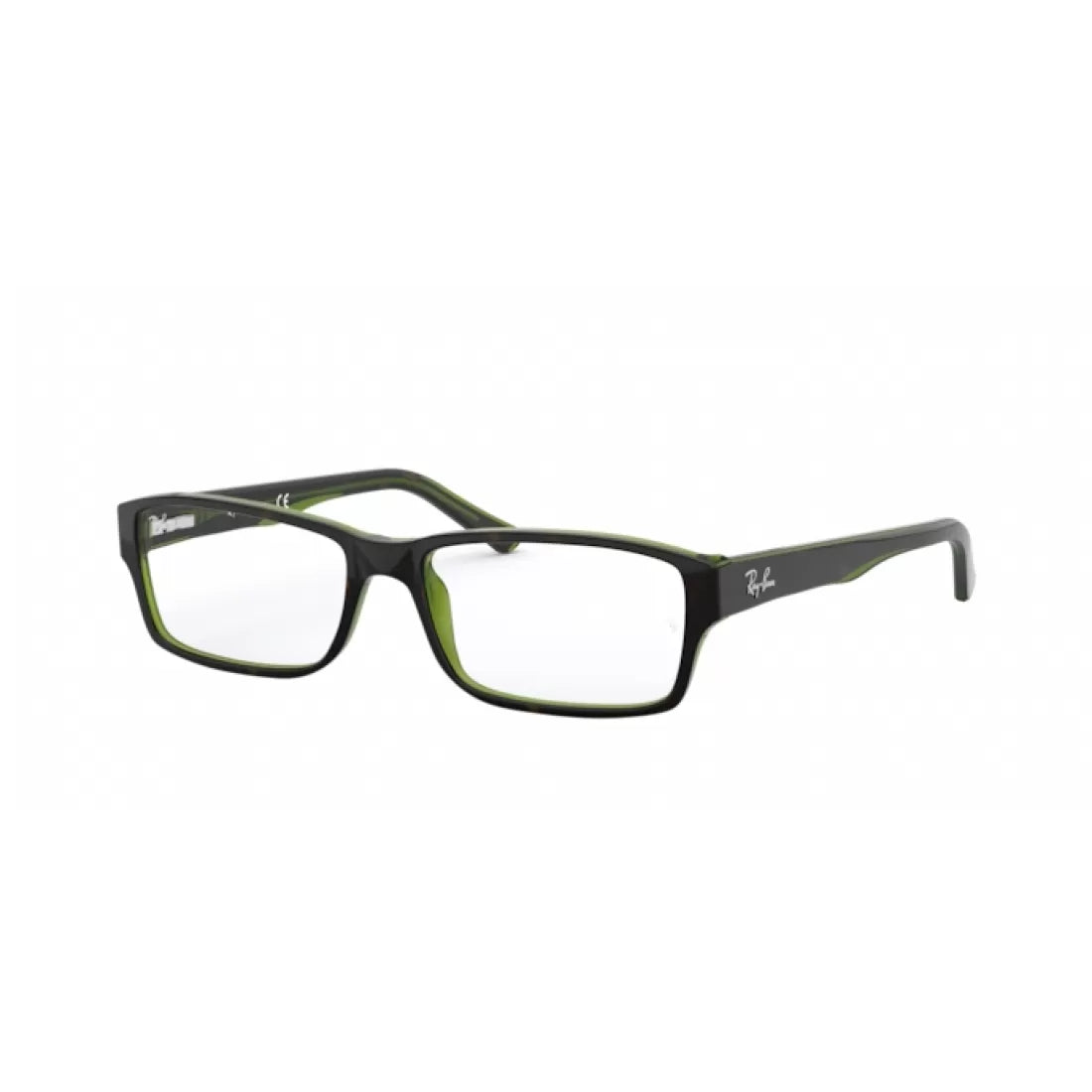 OCCHIALE DA VISTA UOMO RAY-BAN RX 5169 - 2383 CIMA HAVANA SU VERDE TRASPARENTE CALIBRO 52