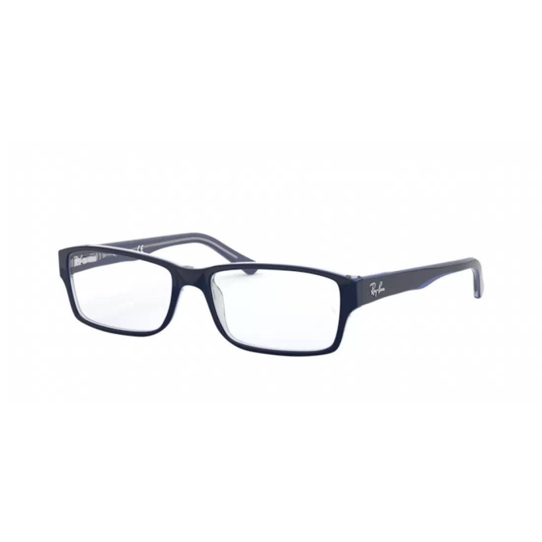 OCCHIALE DA VISTA UOMO RAY-BAN RX 5169 - 5815 TRASP GRIGIO IN CIMA BLU CALIBRO 54
