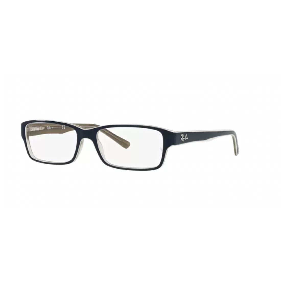OCCHIALE DA VISTA UNISEX RAY-BAN RX 5169 - 8119 BLU SU TRASPARENTE MARRONE CHIARO CALIBRO 52