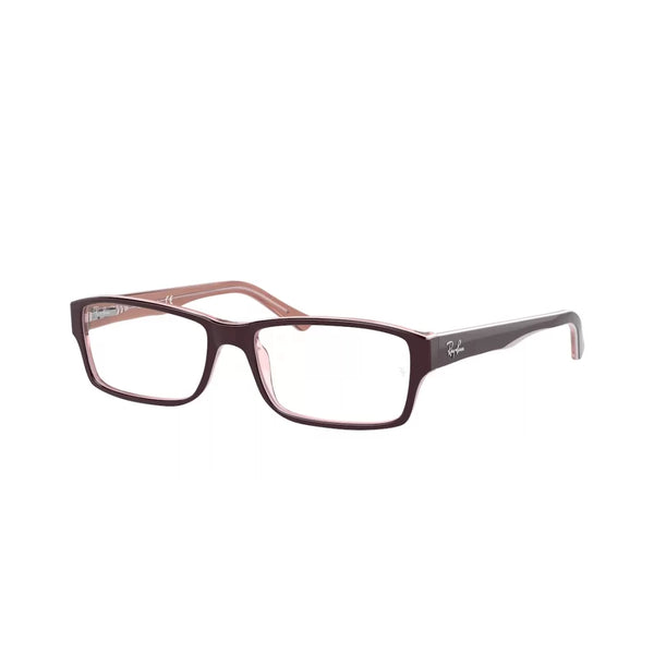OCCHIALE DA VISTA UNISEX RAY-BAN RX 5169 - 8120 MARRONE SU ROSA TRASPARENTE CALIBRO 52