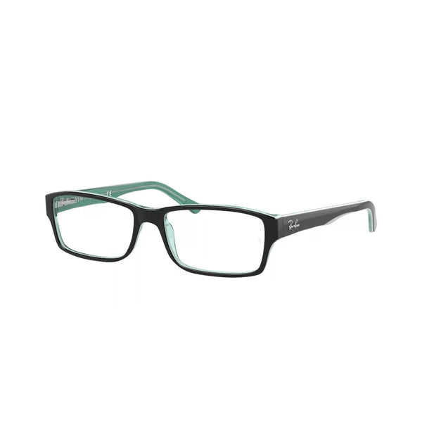 OCCHIALE DA VISTA UNISEX RAY-BAN RX 5169 - 8121 NERO SU VERDE TRASPARENTE CALIBRO 52