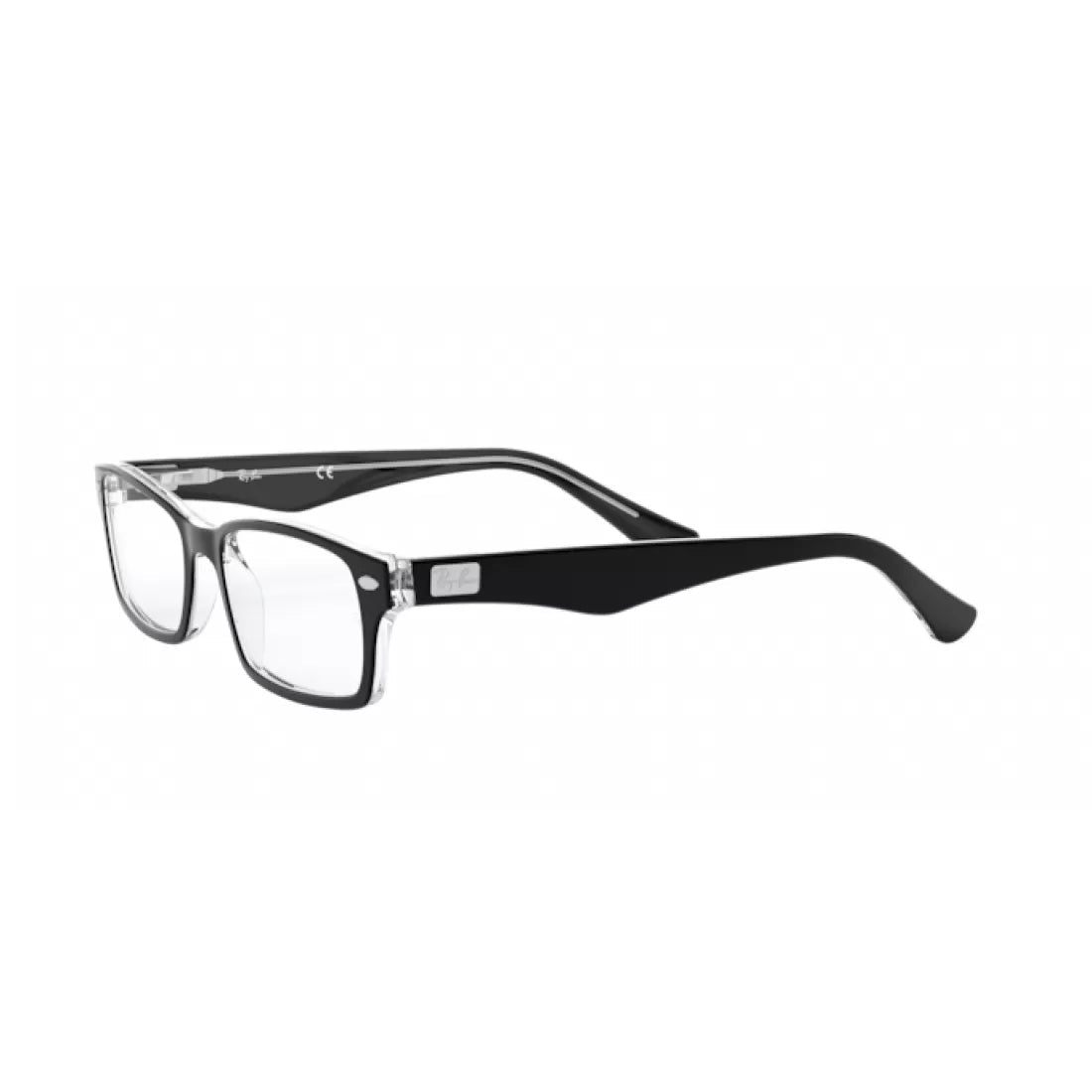 OCCHIALE DA VISTA UOMO RAY-BAN RX 5206 - 2034 NERO SUPERIORE SU TRASPARENTE CALIBRO 54