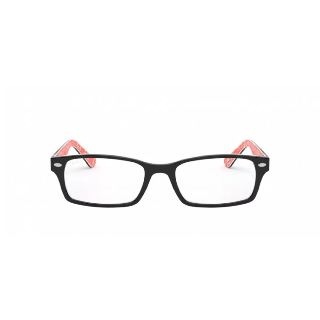 OCCHIALE DA VISTA UOMO RAY-BAN RX 5206 - 2479 TOP NERO SU TEXTURE ROSSO CALIBRO 52