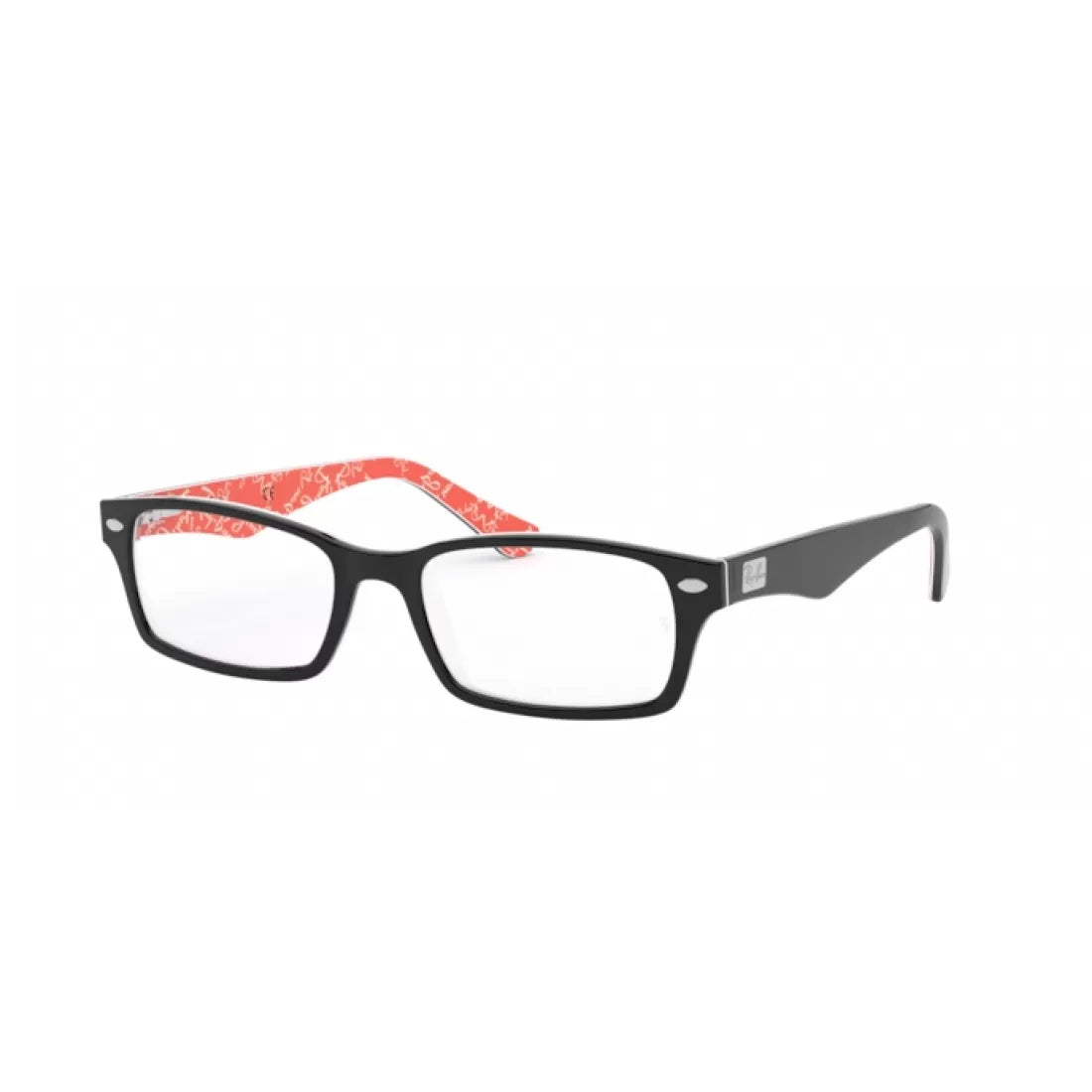 OCCHIALE DA VISTA UOMO RAY-BAN RX 5206 - 2479 TOP NERO SU TEXTURE ROSSO CALIBRO 54