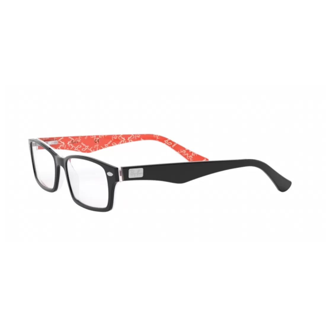 OCCHIALE DA VISTA UOMO RAY-BAN RX 5206 - 2479 TOP NERO SU TEXTURE ROSSO CALIBRO 52