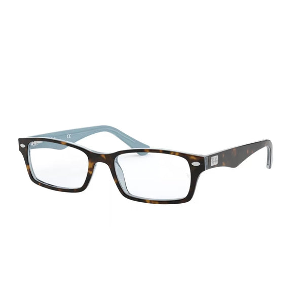 OCCHIALE DA VISTA UOMO RAY-BAN RX 5206 - 5023 CIMA HAVANA SU TR AZZURRO CALIBRO 54