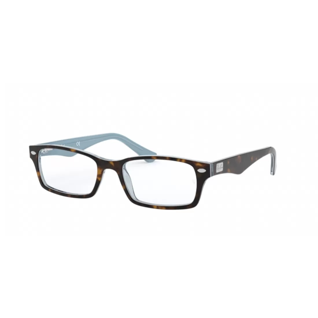 OCCHIALE DA VISTA UOMO RAY-BAN RX 5206 - 5023 CIMA HAVANA SU TR AZZURRO CALIBRO 54