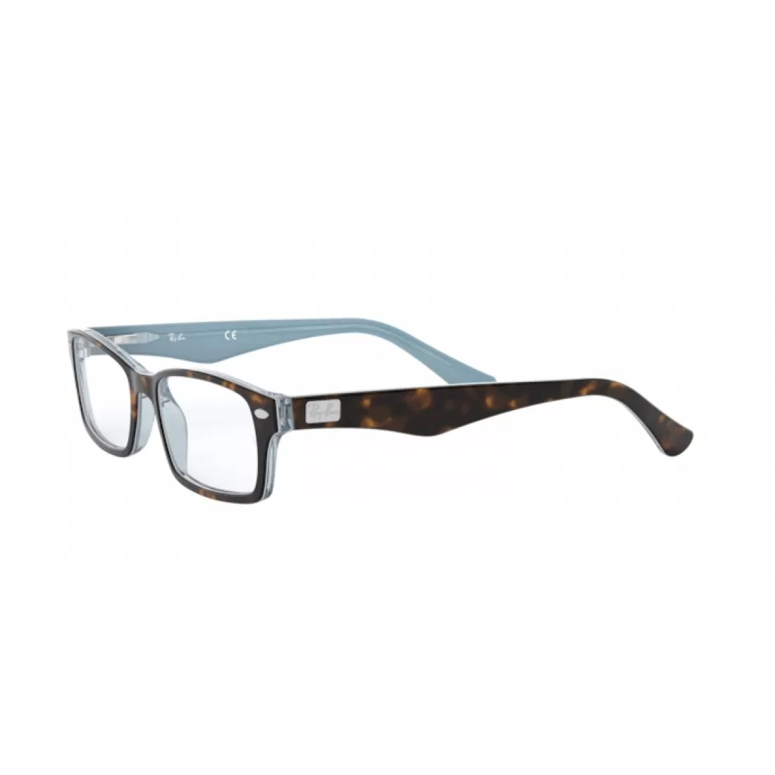 OCCHIALE DA VISTA UOMO RAY-BAN RX 5206 - 5023 CIMA HAVANA SU TR AZZURRO CALIBRO 52