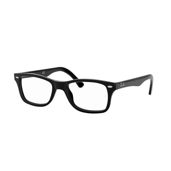 UNISEX EYEGLASSES RAY-BAN RX 5228 - 2000 GLOSSY BLACK CALIBER 53 