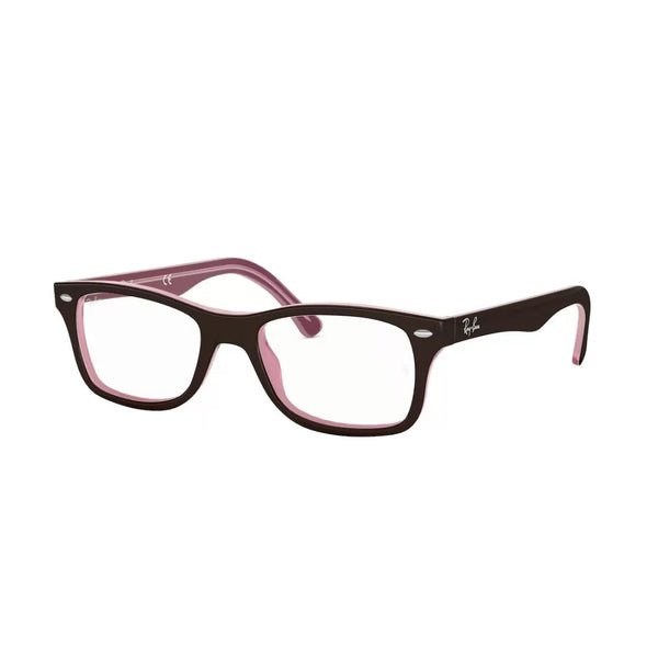 UNISEX EYEGLASSES RAY-BAN RX 5228 - 2126 BROWN-PINK CALIBER 53 