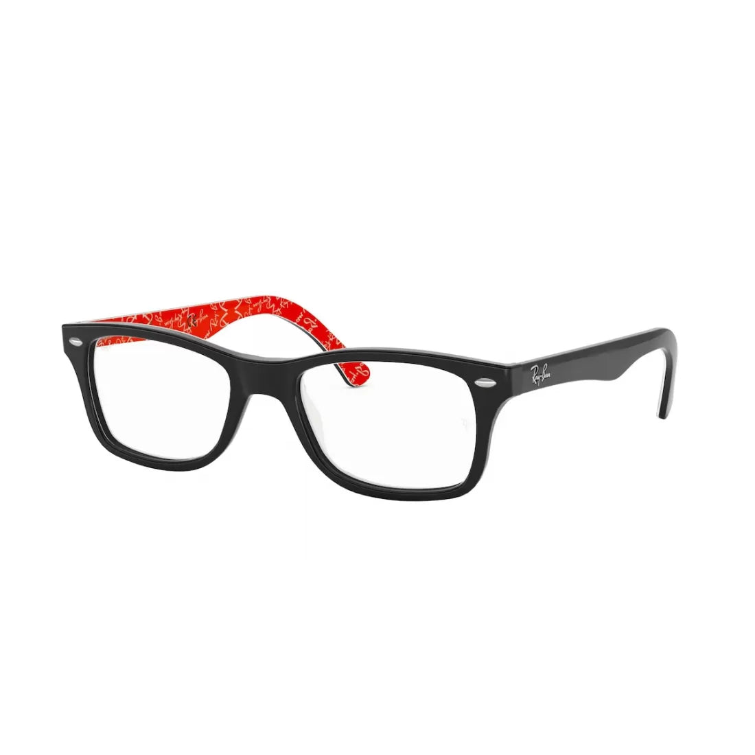 OCCHIALE DA VISTA UNISEX RAY-BAN RX 5228 - 2479 TOP NERO SU TEXTURE ROSSO CALIBRO 53