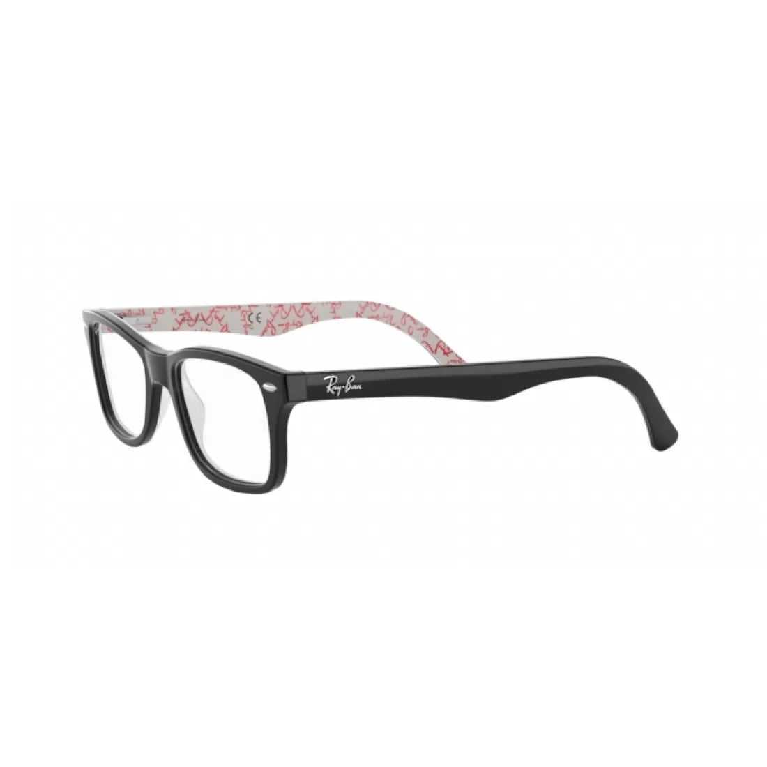 OCCHIALE DA VISTA UNISEX RAY-BAN RX 5228 - 5014 TOP NERO SU TEXTURE BIANCO CALIBRO 50