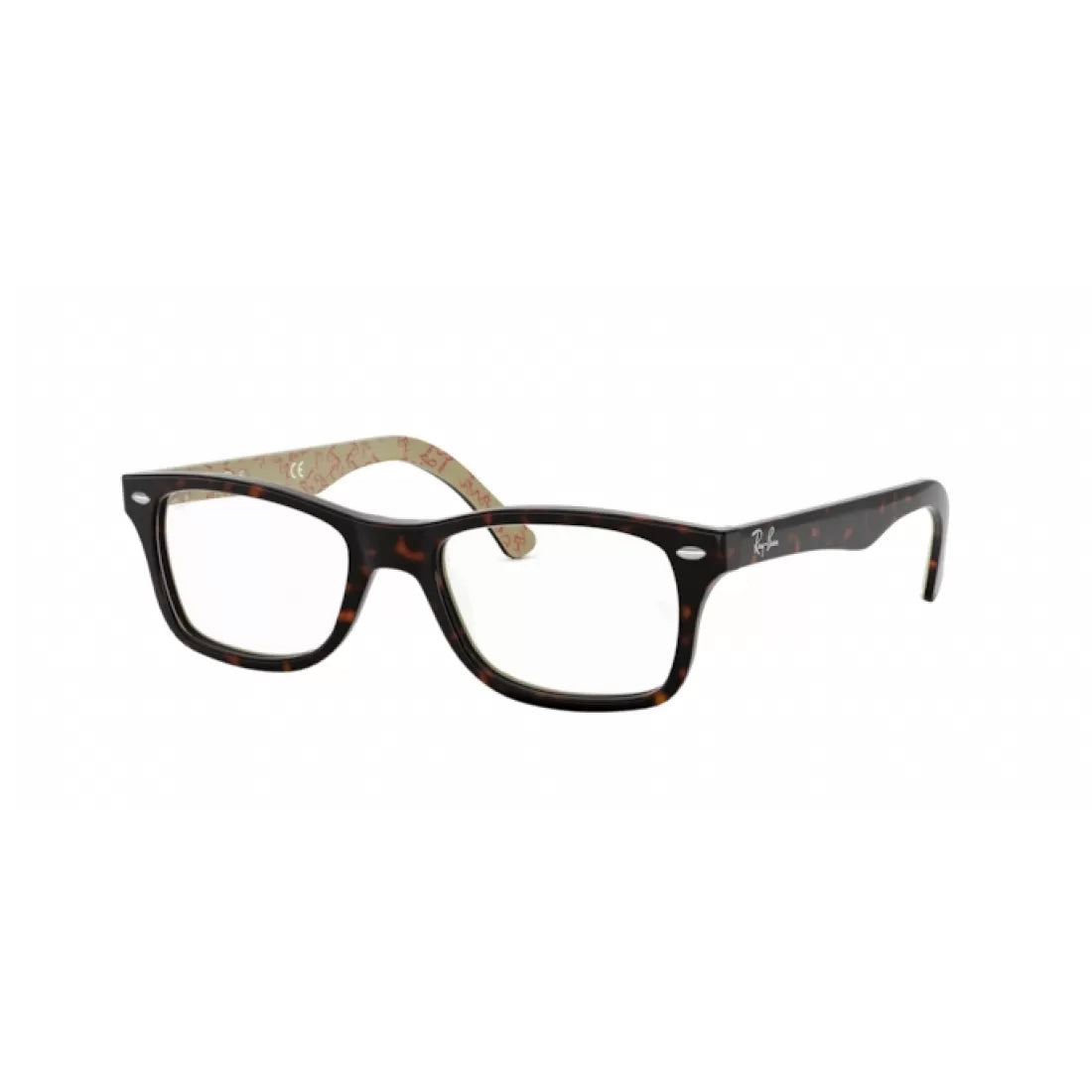 OCCHIALE DA VISTA UNISEX RAY-BAN RX 5228 - 5057 TOP HAVANA SCURO SU TESTO BEIGE CALIBRO 53