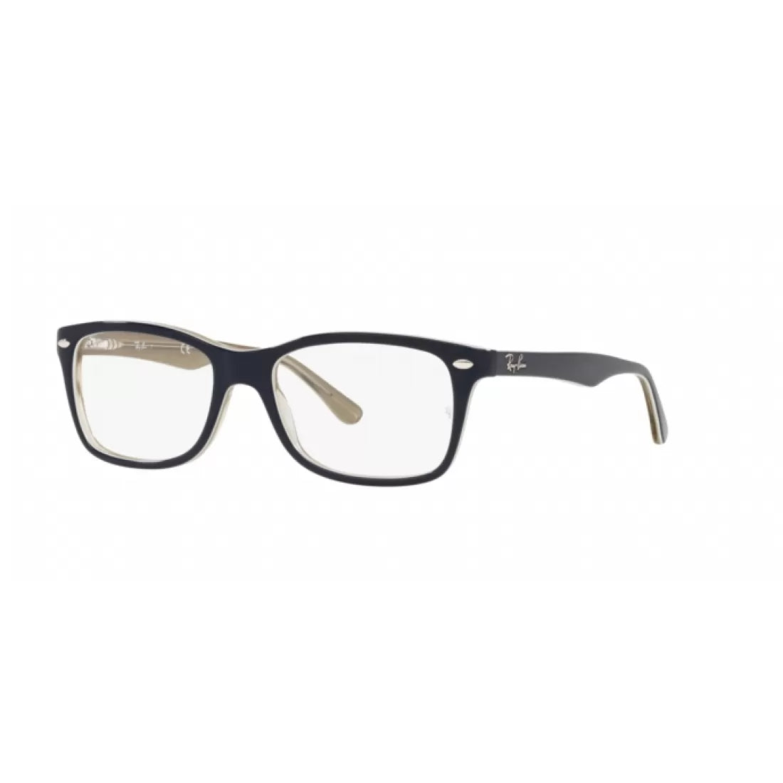 OCCHIALE DA VISTA UNISEX RAY-BAN RX 5228 - 8119 BLU SU TRASPARENTE MARRONE CHIARO CALIBRO 55