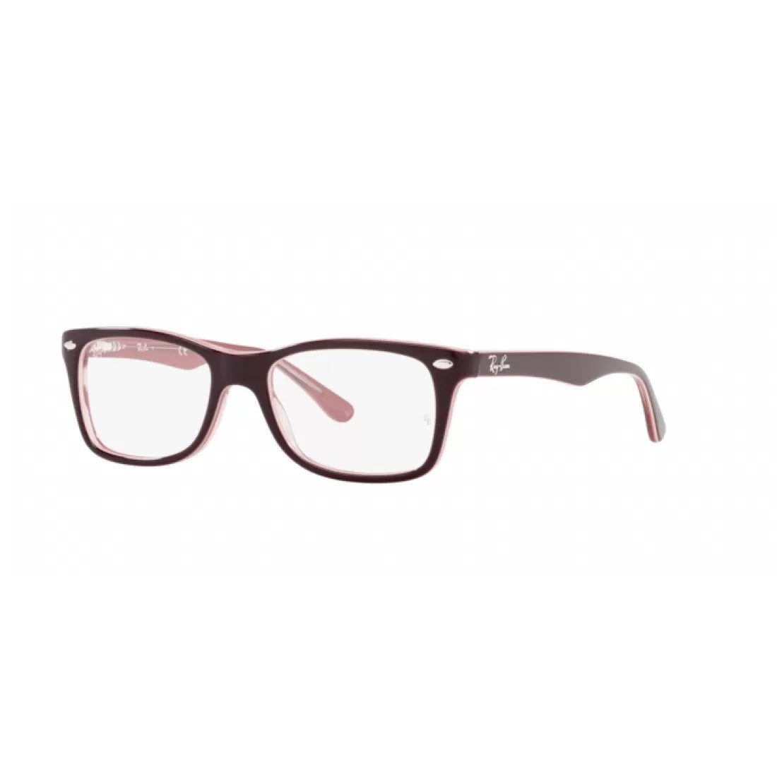OCCHIALE DA VISTA UNISEX RAY-BAN RX 5228 - 8120 MARRONE SU ROSA TRASPARENTE CALIBRO 50