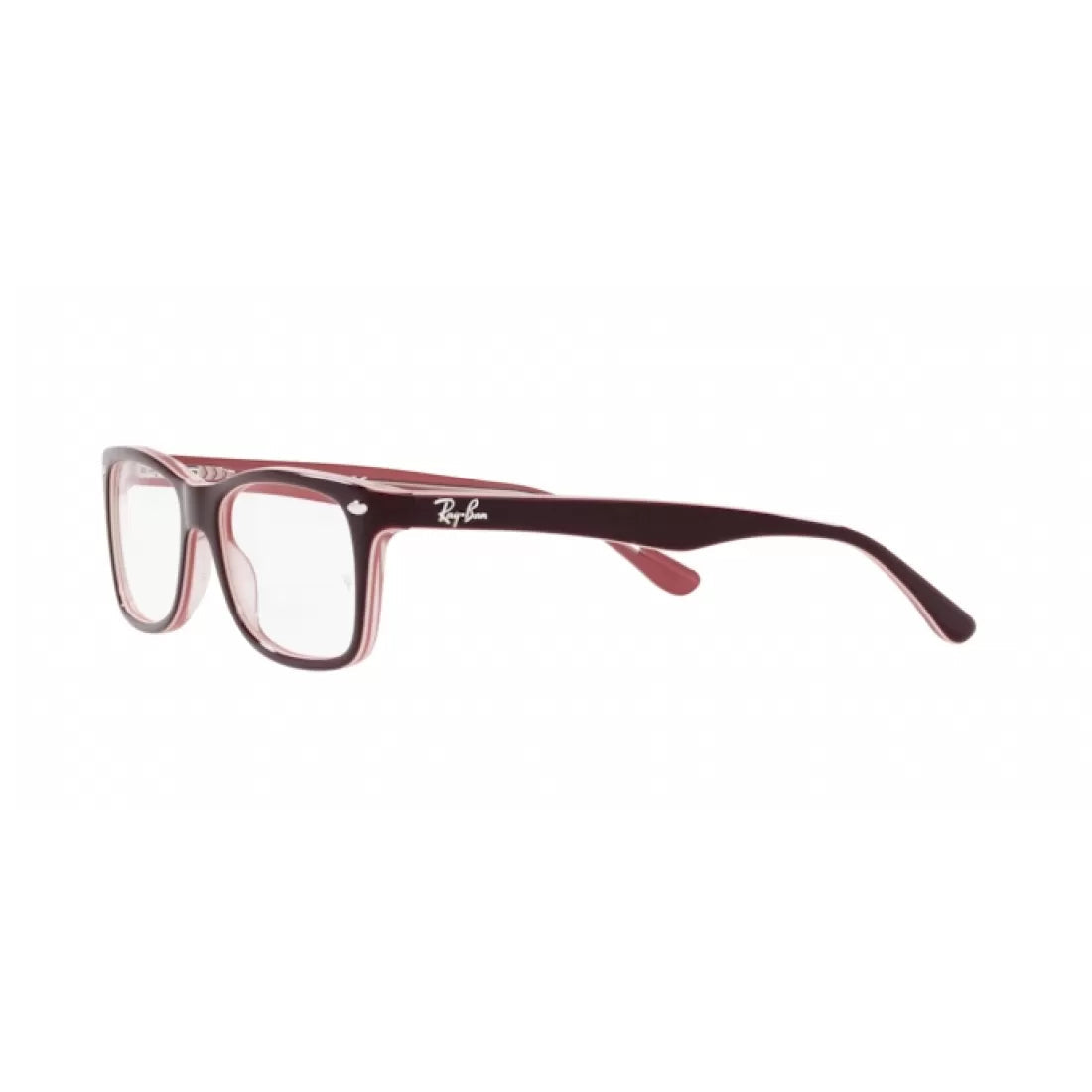 OCCHIALE DA VISTA UNISEX RAY-BAN RX 5228 - 8120 MARRONE SU ROSA TRASPARENTE CALIBRO 53