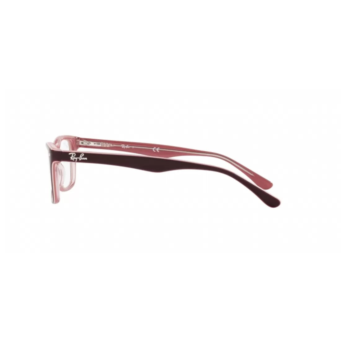 OCCHIALE DA VISTA UNISEX RAY-BAN RX 5228 - 8120 MARRONE SU ROSA TRASPARENTE CALIBRO 55