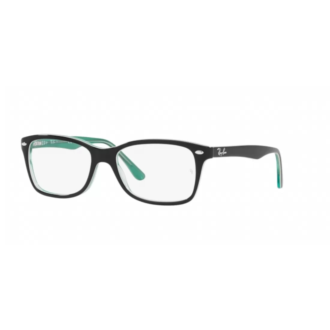 OCCHIALE DA VISTA UNISEX RAY-BAN RX 5228 - 8121 NERO SU VERDE TRASPARENTE CALIBRO 50
