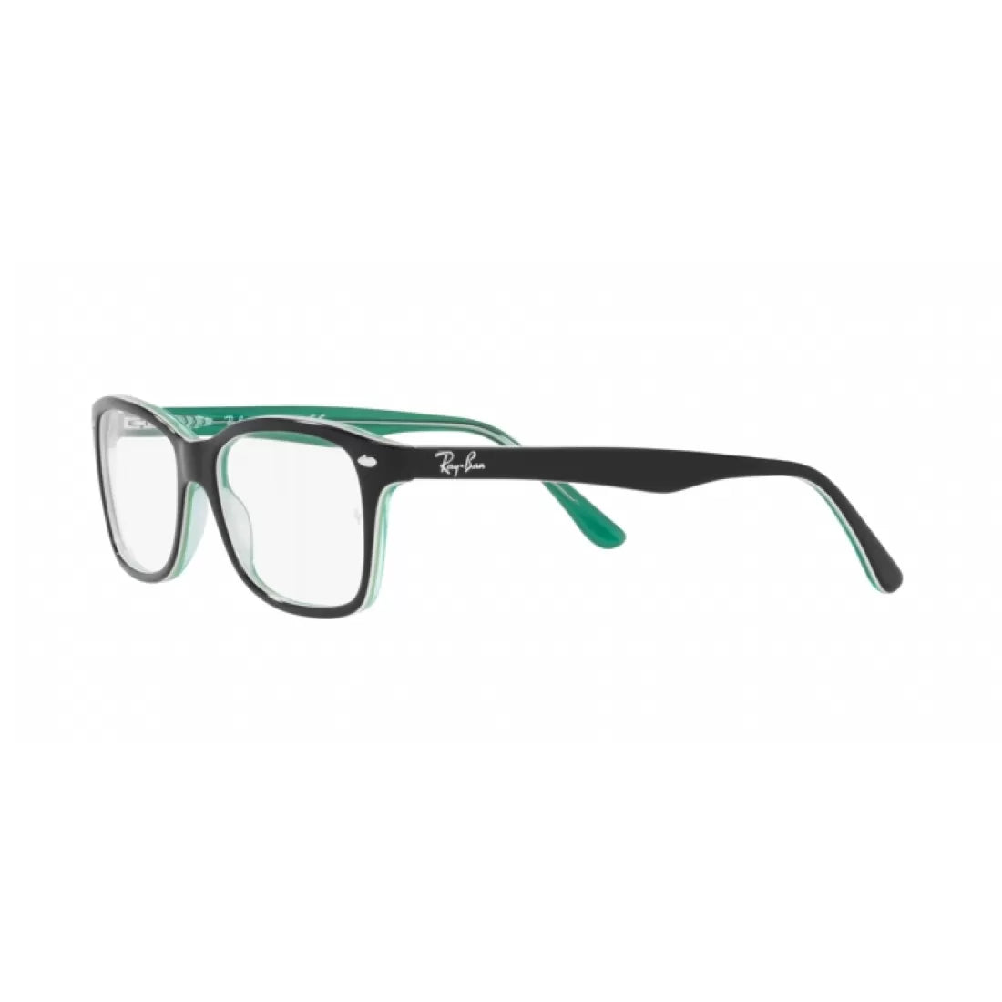 OCCHIALE DA VISTA UNISEX RAY-BAN RX 5228 - 8121 NERO SU VERDE TRASPARENTE CALIBRO 50