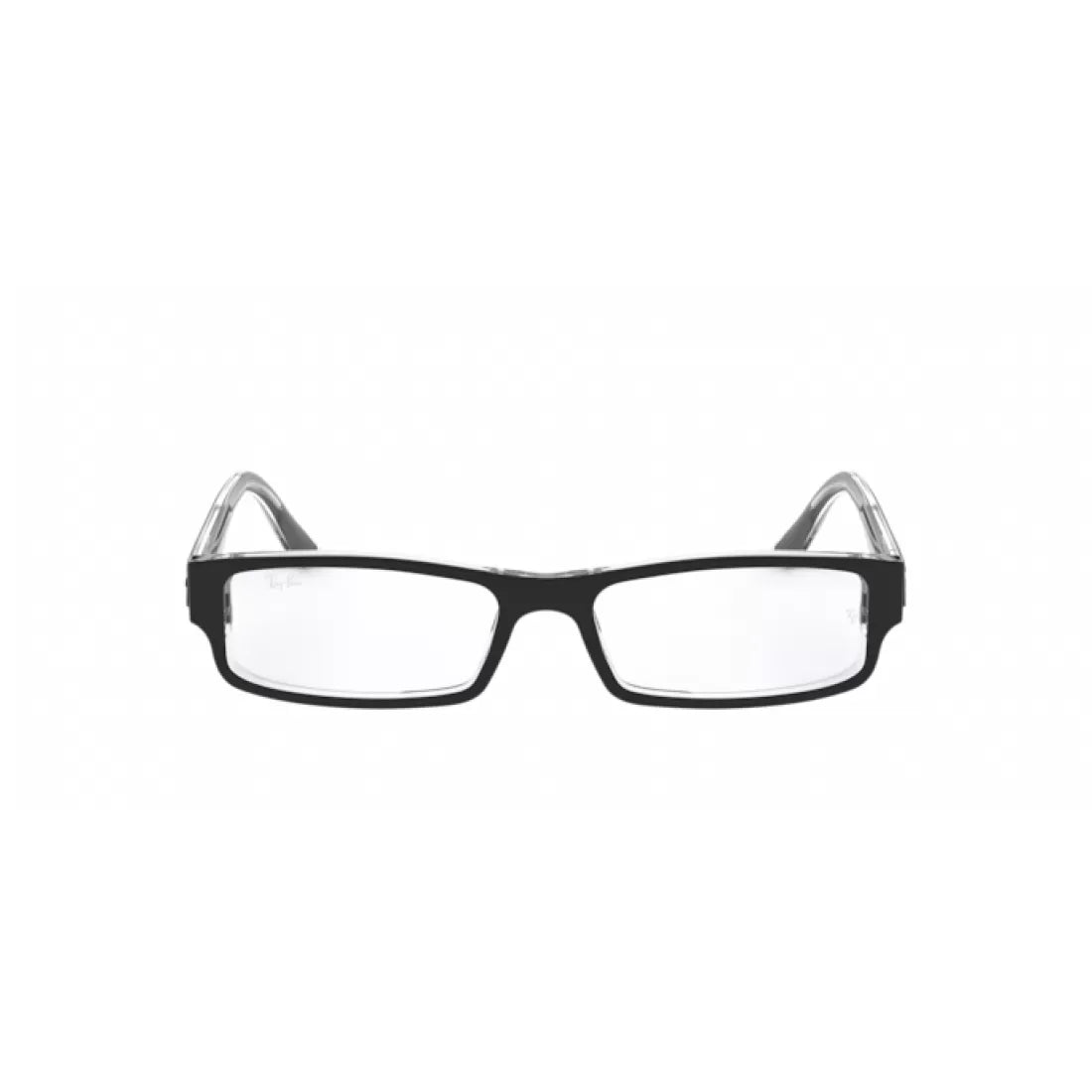 OCCHIALE DA VISTA UOMO RAY-BAN RX 5246 - 2034 NERO SUPERIORE SU TRASPARENTE