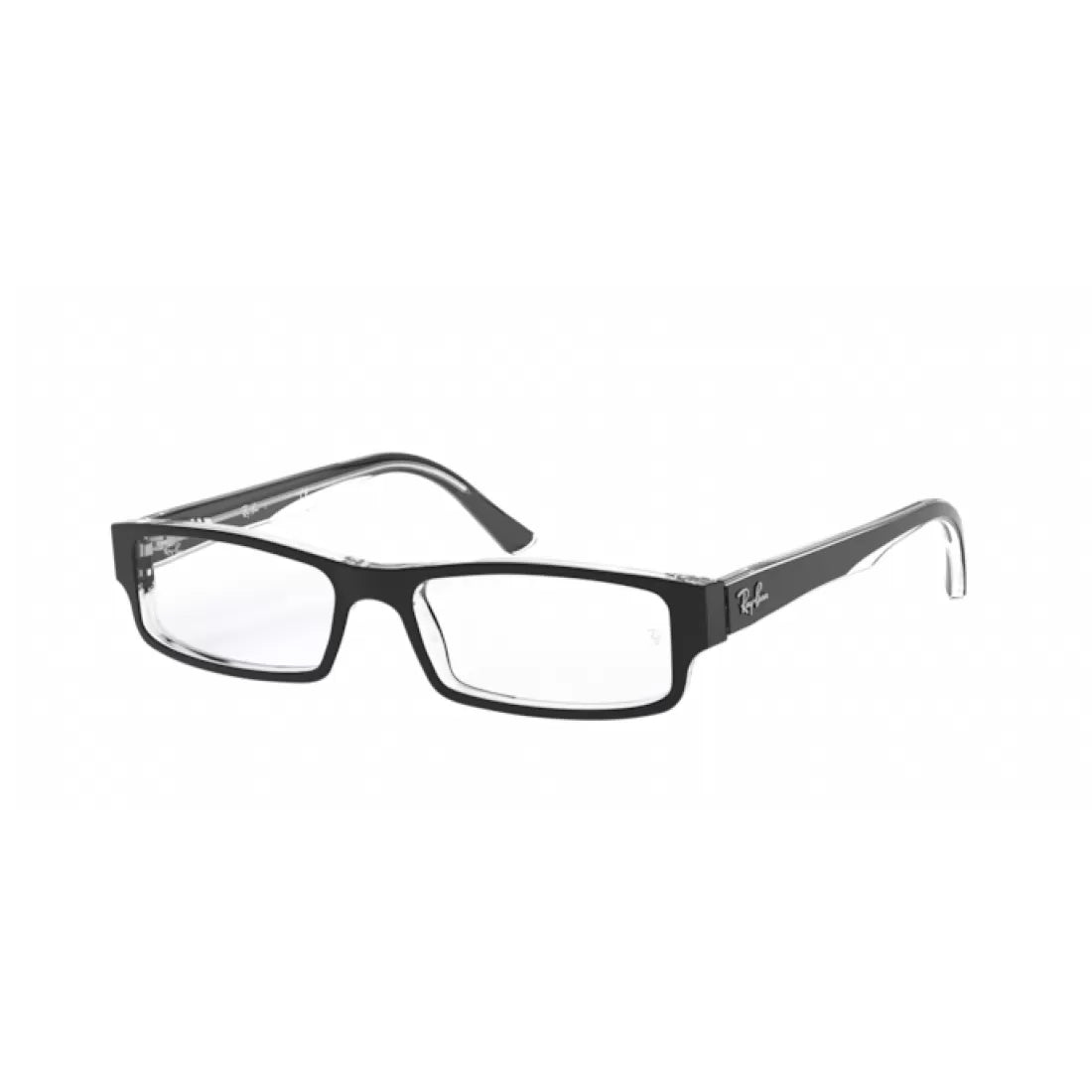 OCCHIALE DA VISTA UOMO RAY-BAN RX 5246 - 2034 NERO SUPERIORE SU TRASPARENTE