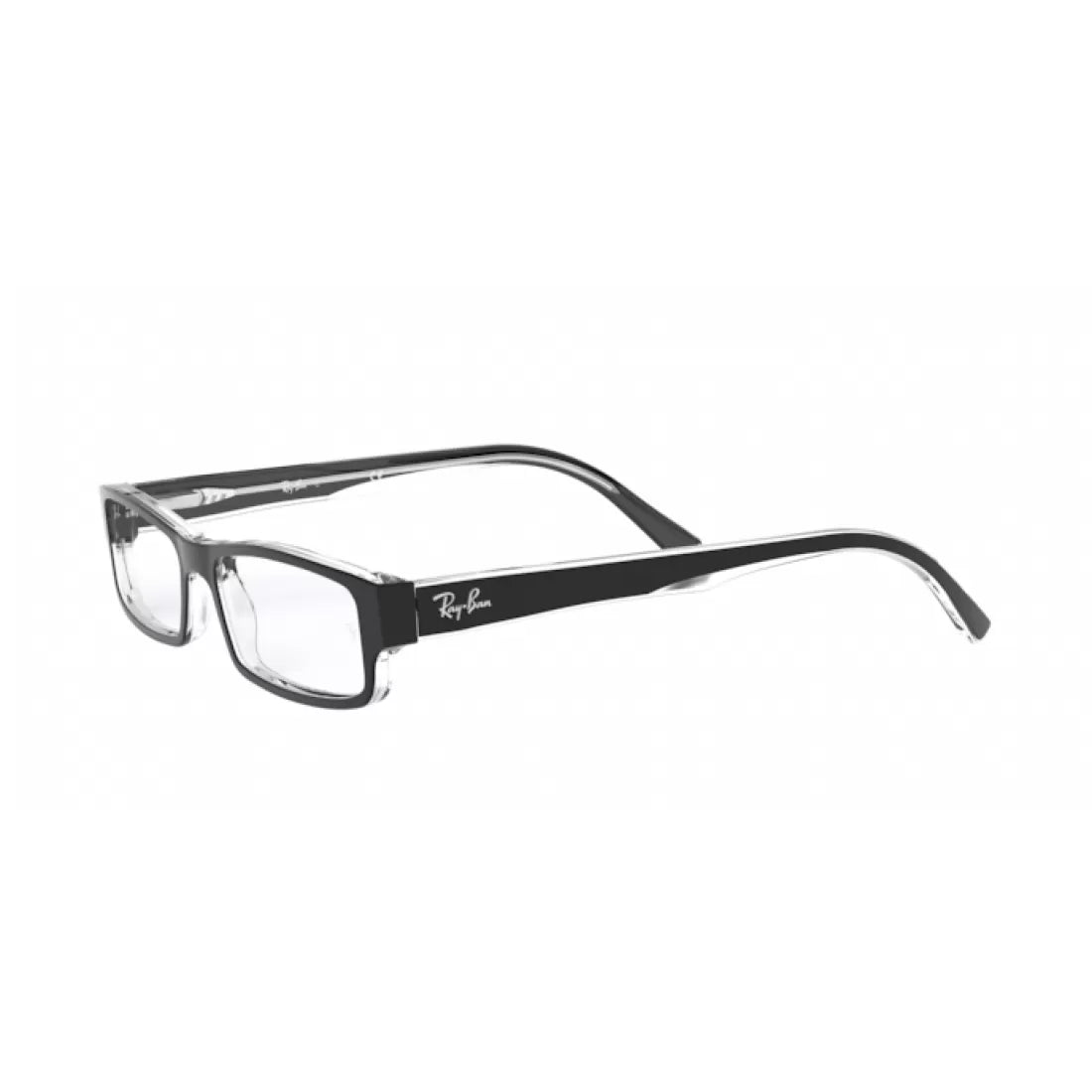 OCCHIALE DA VISTA UOMO RAY-BAN RX 5246 - 2034 NERO SUPERIORE SU TRASPARENTE