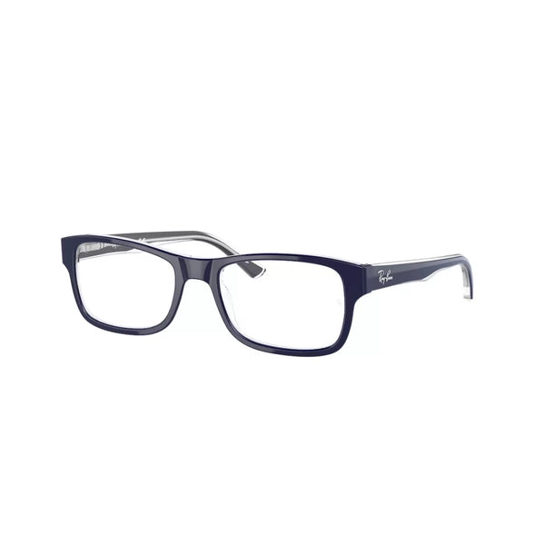 OCCHIALE DA VISTA UNISEX RAY-BAN RX 5268 - 5739 TOP BLU SU TRASPARENTE CALIBRO 50