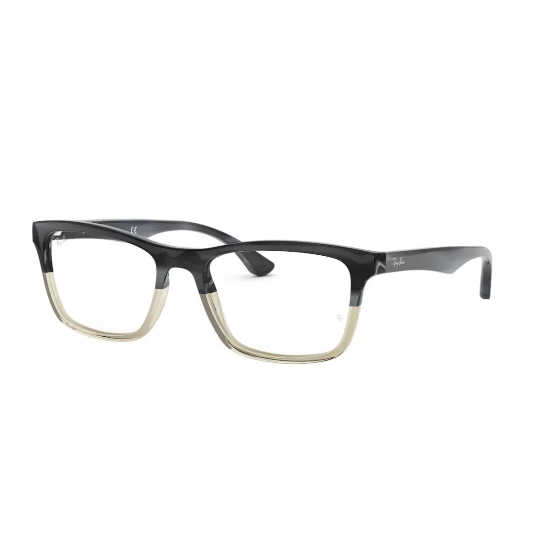 OCCHIALE DA VISTA UOMO RAY-BAN RX 5279 - 5540 GRIGIO CORNO GRAD GRIGIO SPORCO CALIBRO 55