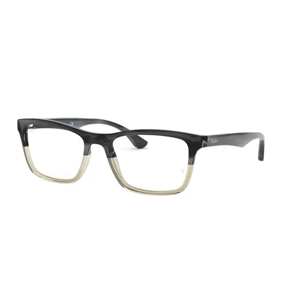 MEN'S EYEGLASSES RAY-BAN RX 5279 - 5540 HORN GRAY GRAD DIRTY GRAY CALIBER 55 