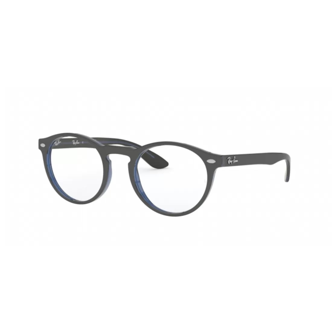 OCCHIALE DA VISTA UNISEX RAY-BAN RX 5283 - 5988 GRIGIO NELLA PARTE SUPERIORE BLU TRASPARENTE CALIBRO 49