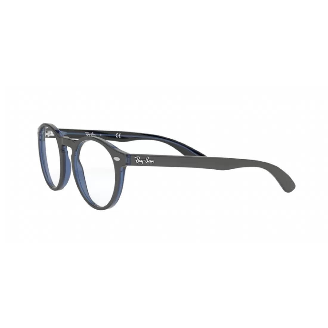 OCCHIALE DA VISTA UNISEX RAY-BAN RX 5283 - 5988 GRIGIO NELLA PARTE SUPERIORE BLU TRASPARENTE CALIBRO 49