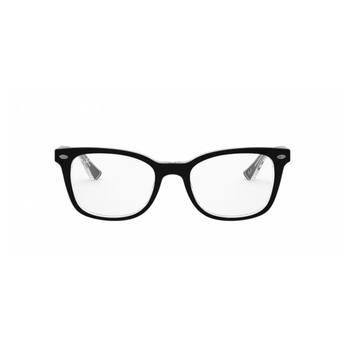 OCCHIALE DA VISTA UNISEX RAY-BAN RX 5285 - 2034 NERO SUPERIORE SU TRASPARENTE