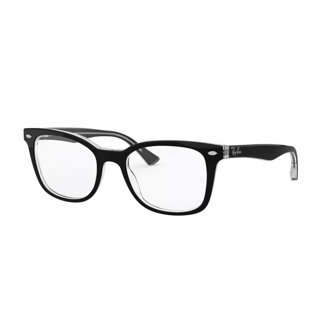 OCCHIALE DA VISTA UNISEX RAY-BAN RX 5285 - 2034 NERO SUPERIORE SU TRASPARENTE